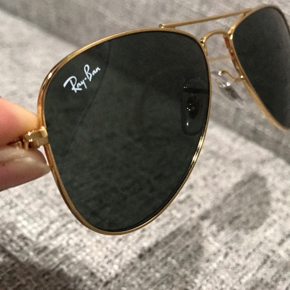 Ray Ban Kids Gold Frame Aviator Sunglasses - Picture 4 of 7